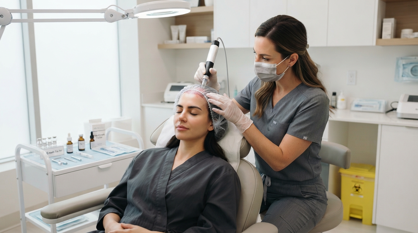 Scalp microneedling and peptide therapy at Monarch Lifestyle Medicine