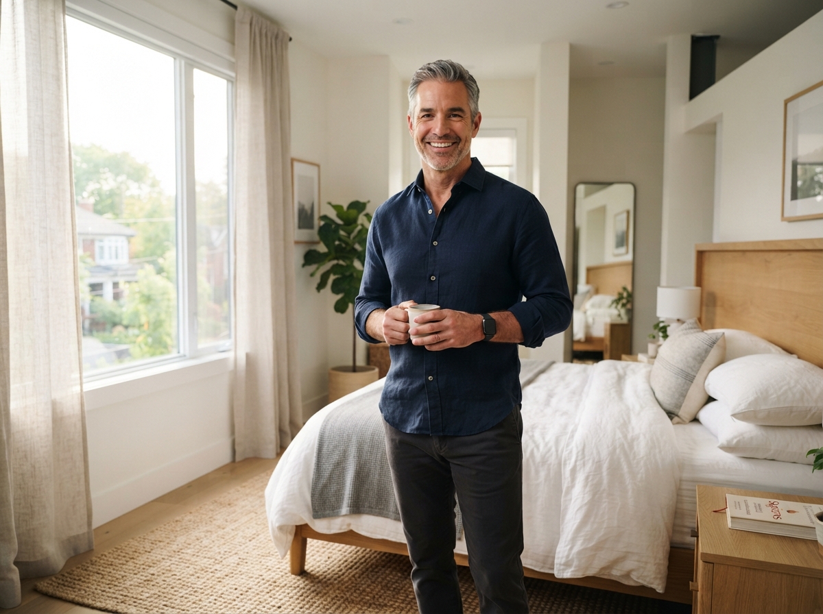 Confident man with renewed vitality at Monarch Lifestyle Medicine
