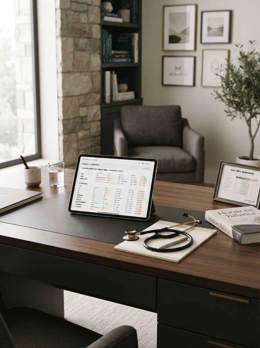 Hormone health laboratory results review at Monarch Lifestyle Medicine