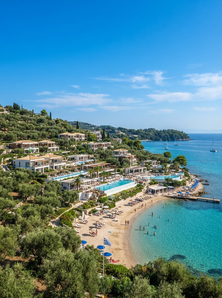 Ikos Dassia all inclusive resort pool olive grove Corfu Greece — photo 1