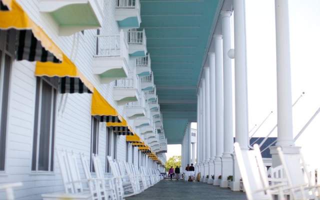 Mackinac Island Grand Hotel historic horse carriage senior travel