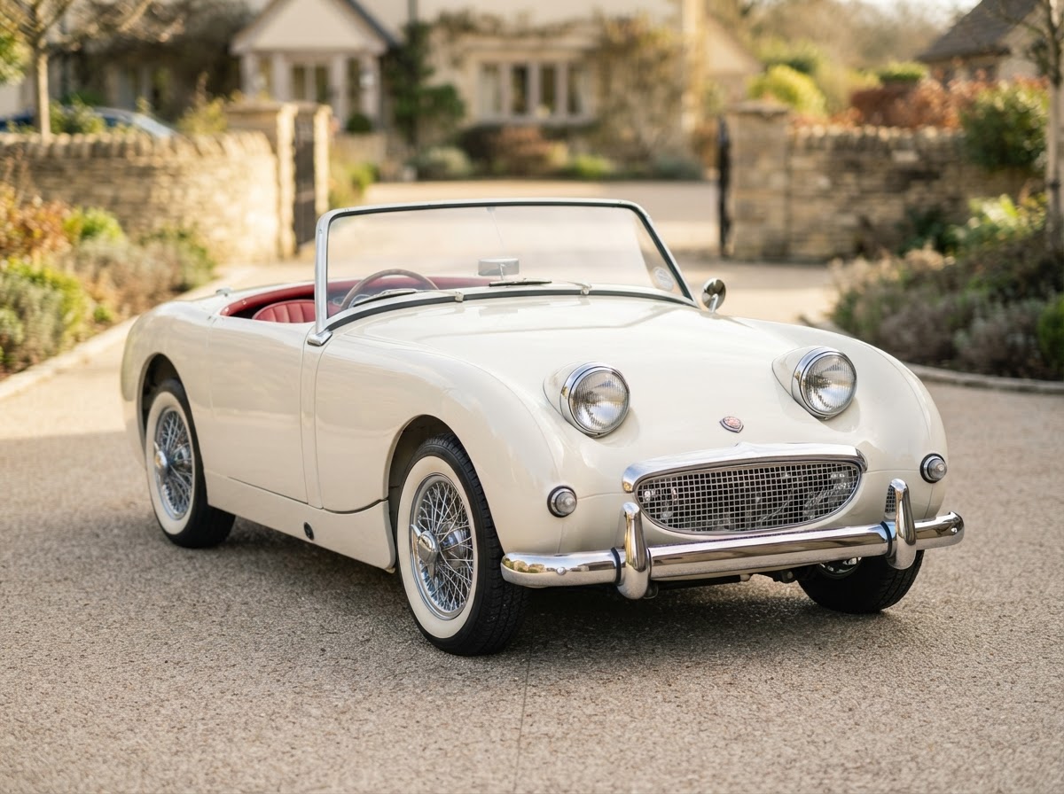 Austin Healey Sprite classic car in Tuscany for weddings and photoshoots — photo 1