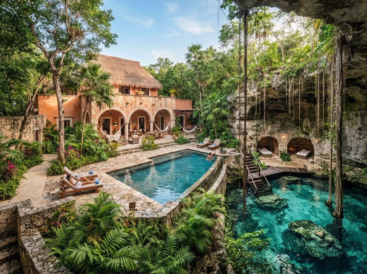 Chable Yucatan hacienda resort cenote ceremony wedding Merida — photo 1