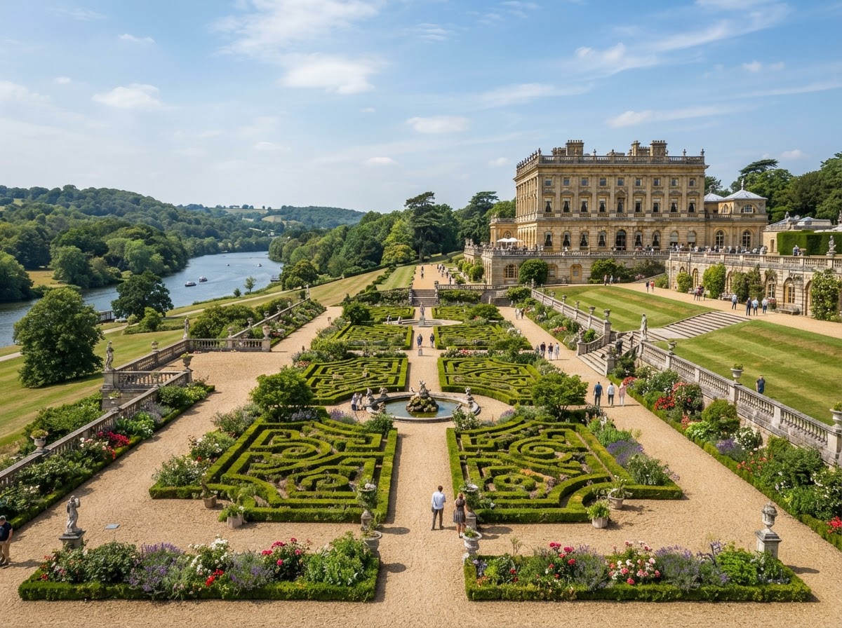 Cliveden House Berkshire stately home formal gardens wedding — photo 1