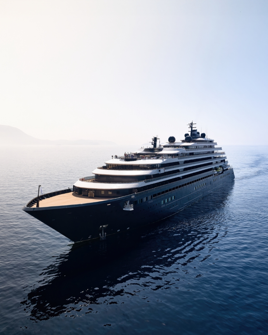 The Ritz-Carlton Yacht Evrima sailing in blue waters — photo 1