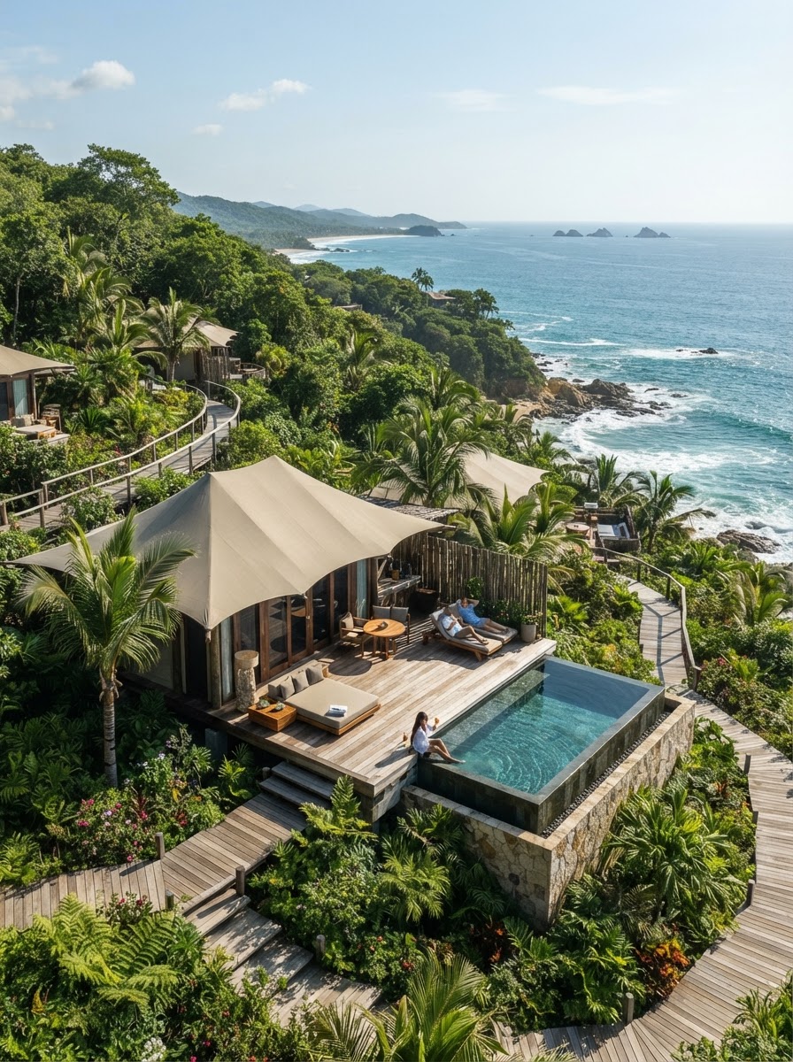 Naviva Four Seasons luxury tent plunge pool Punta Mita Mexico — photo 1
