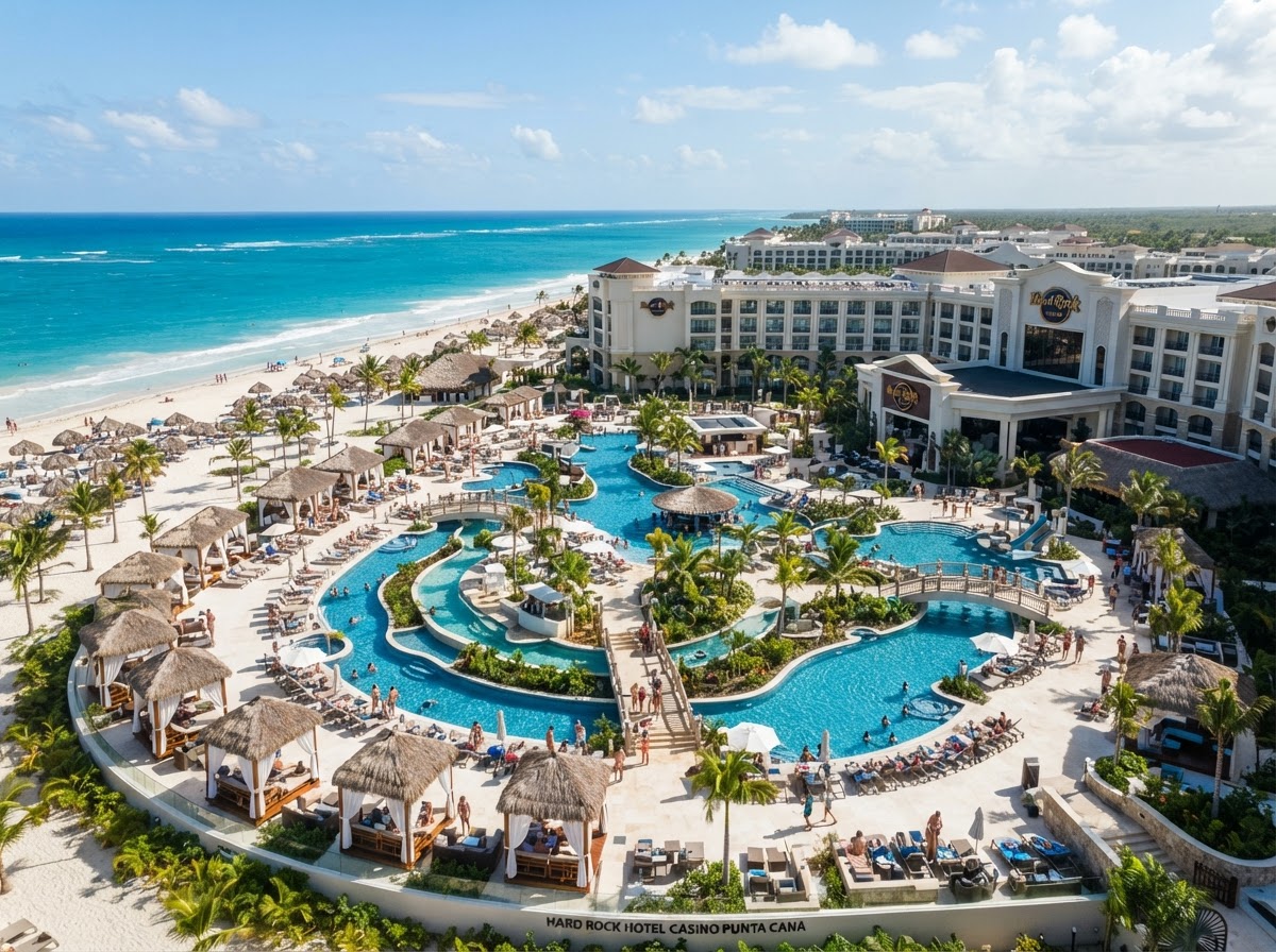 Hard Rock Punta Cana pool casino nightclub bachelorette — photo 1