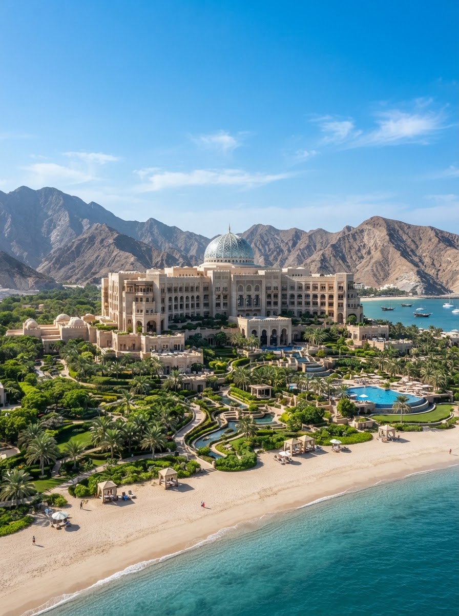 Al Bustan Palace Ritz Carlton Muscat private beach Oman — photo 1