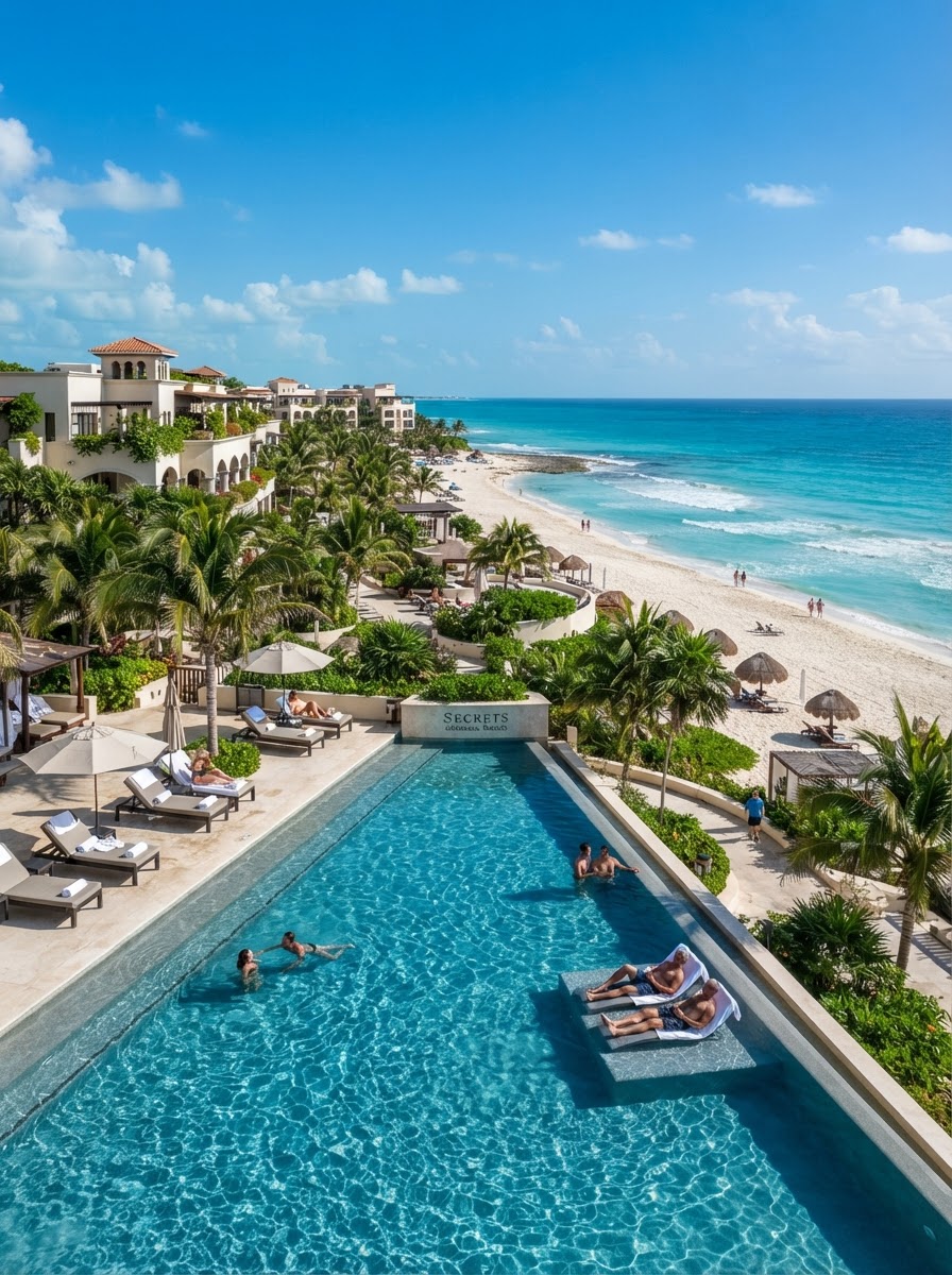 Secrets Maroma Beach adults only infinity pool Riviera Cancun Mexico — photo 1