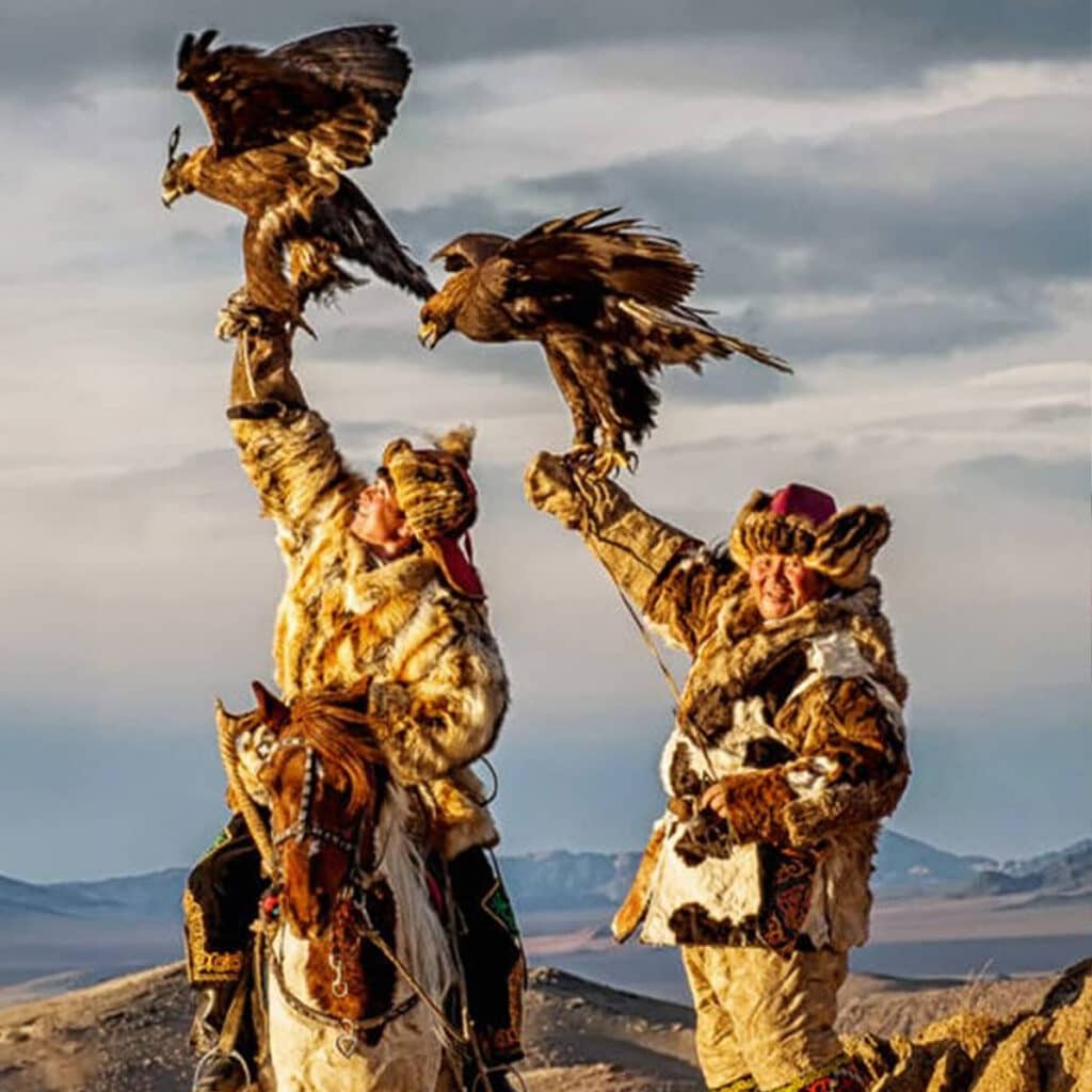 Nomadic Expeditions Kazakh eagle hunter Altai mountains Mongolia — photo 1