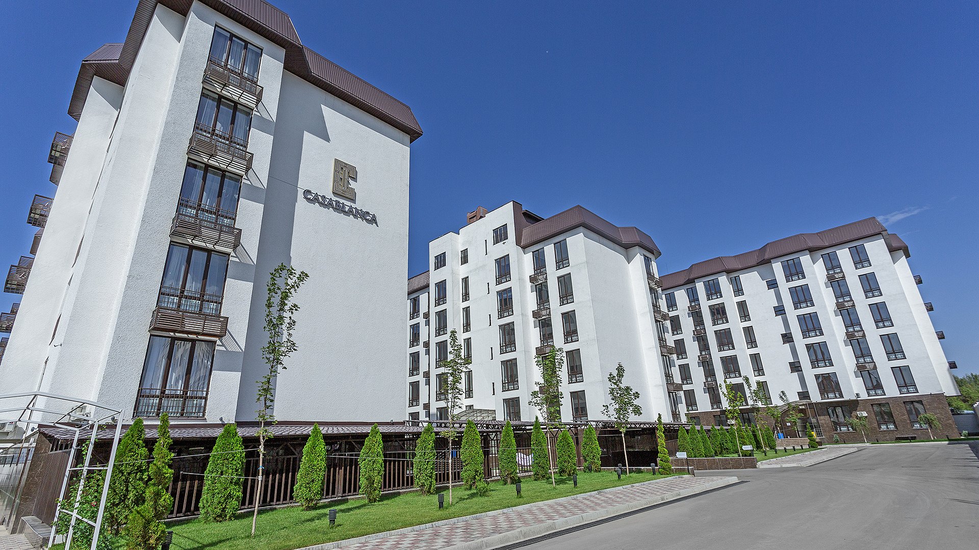 Casablanca Apart Hotel Bishkek Kyrgyzstan interior suite and courtyard — photo 1