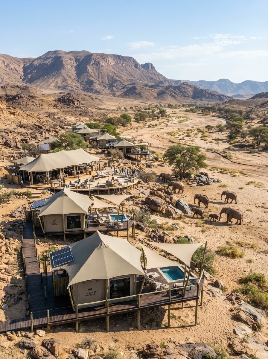 Wilderness Hoanib Skeleton Coast Camp desert elephants Namibia — photo 1