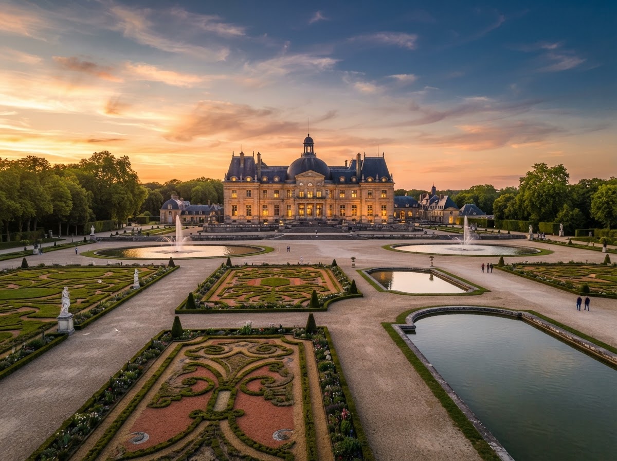 Château de Vaux-le-Vicomte formal gardens grand halls wedding France — photo 1