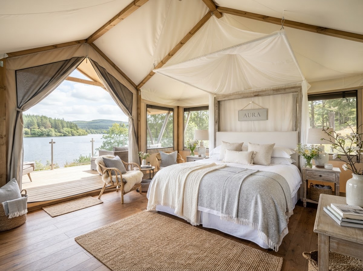 Valleverna Agriglamping luxury tents overlooking Lake Bolsena — photo 4