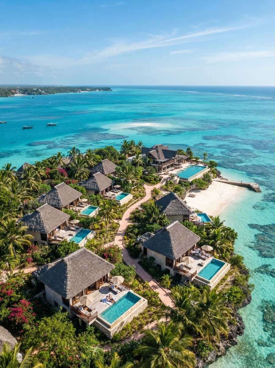 The Palms Zanzibar private villa plunge pool adults only Tanzania — photo 1