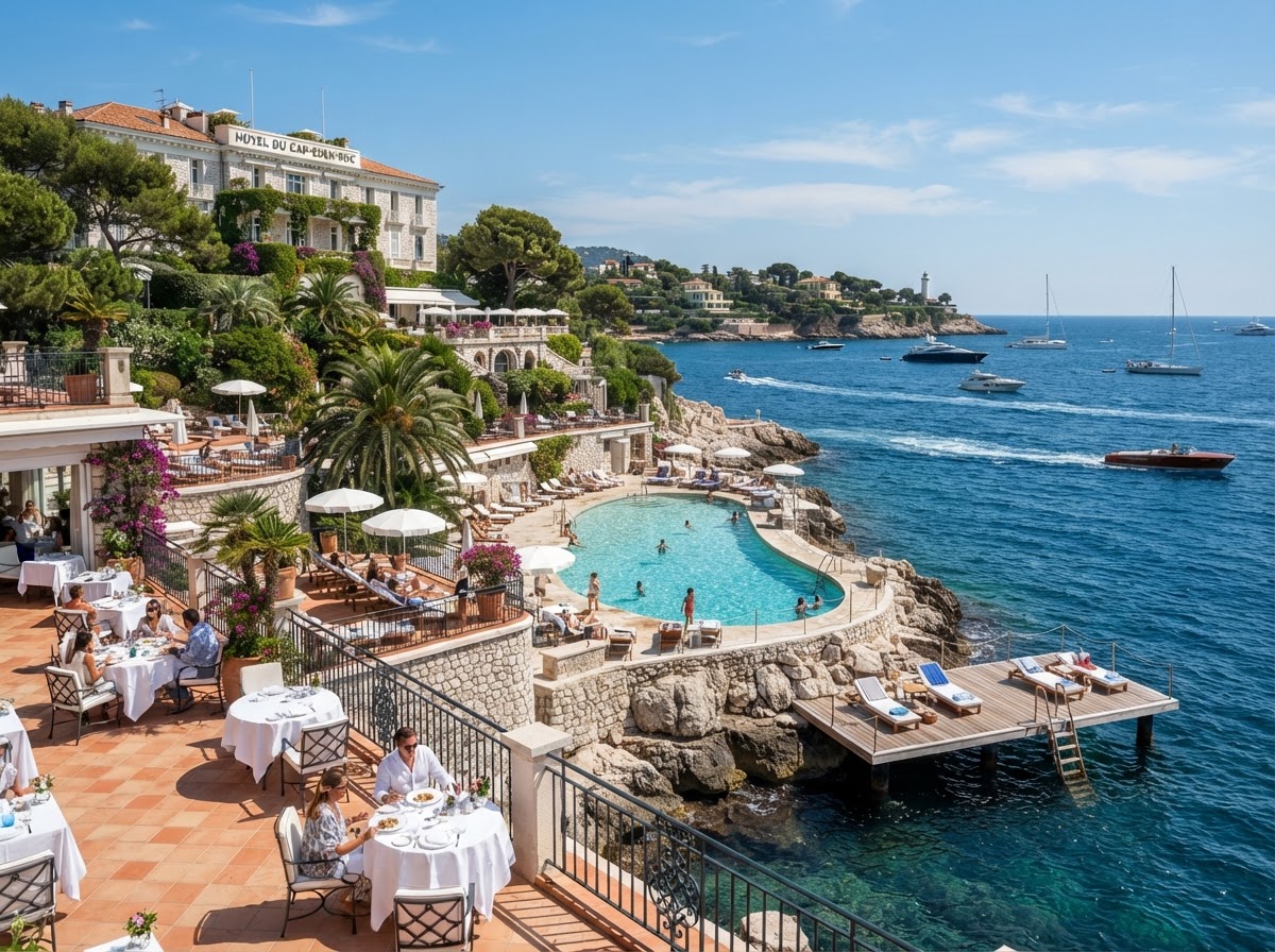 Hotel du Cap Eden Roc Antibes seafront ceremony wedding Cote d Azur — photo 1