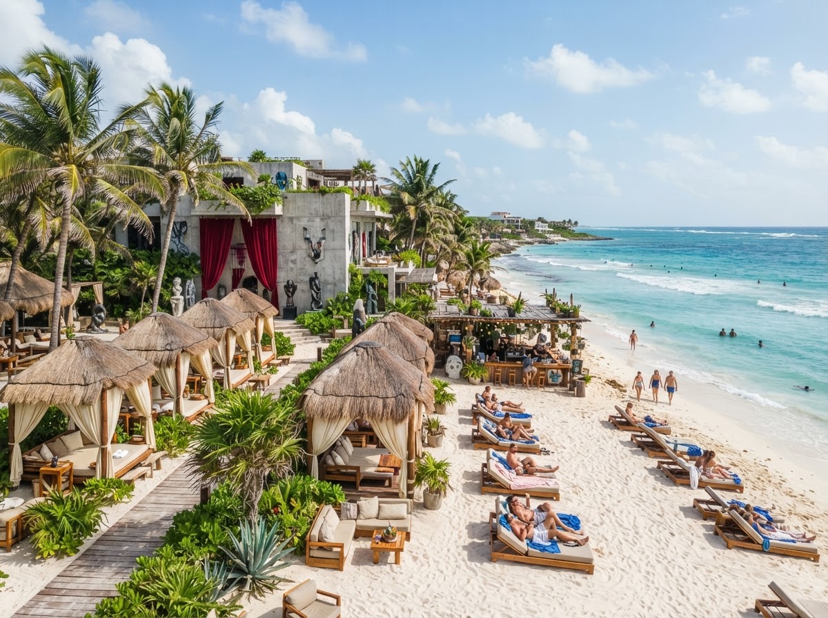 Casa Malca Tulum boho beach club art hotel bachelorette — photo 1