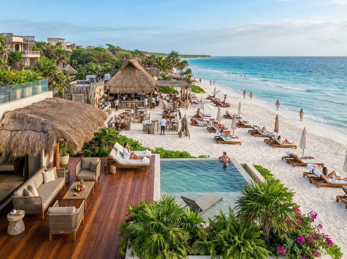 Ana Y Jose Tulum beach club swim up suite bachelorette — photo 1