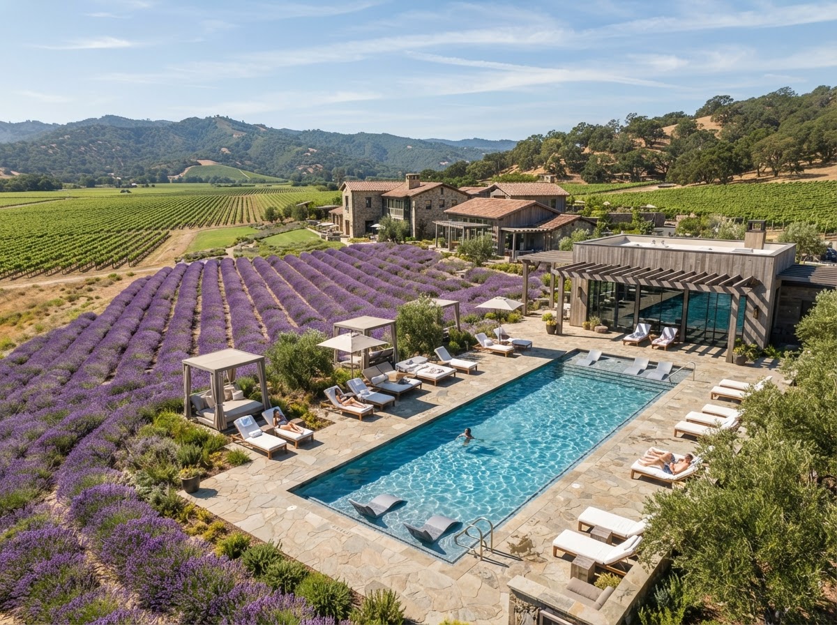 Stanly Ranch Napa Valley Halehouse spa pool bachelorette — photo 1
