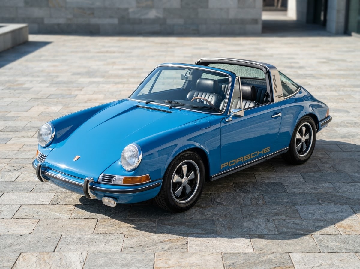 Porsche 911 2.4S Targa classic car in Tuscany for weddings and photoshoots — photo 1