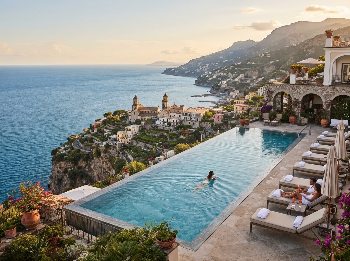 Belmond Hotel Caruso Ravello clifftop infinity pool Amalfi wedding — photo 1