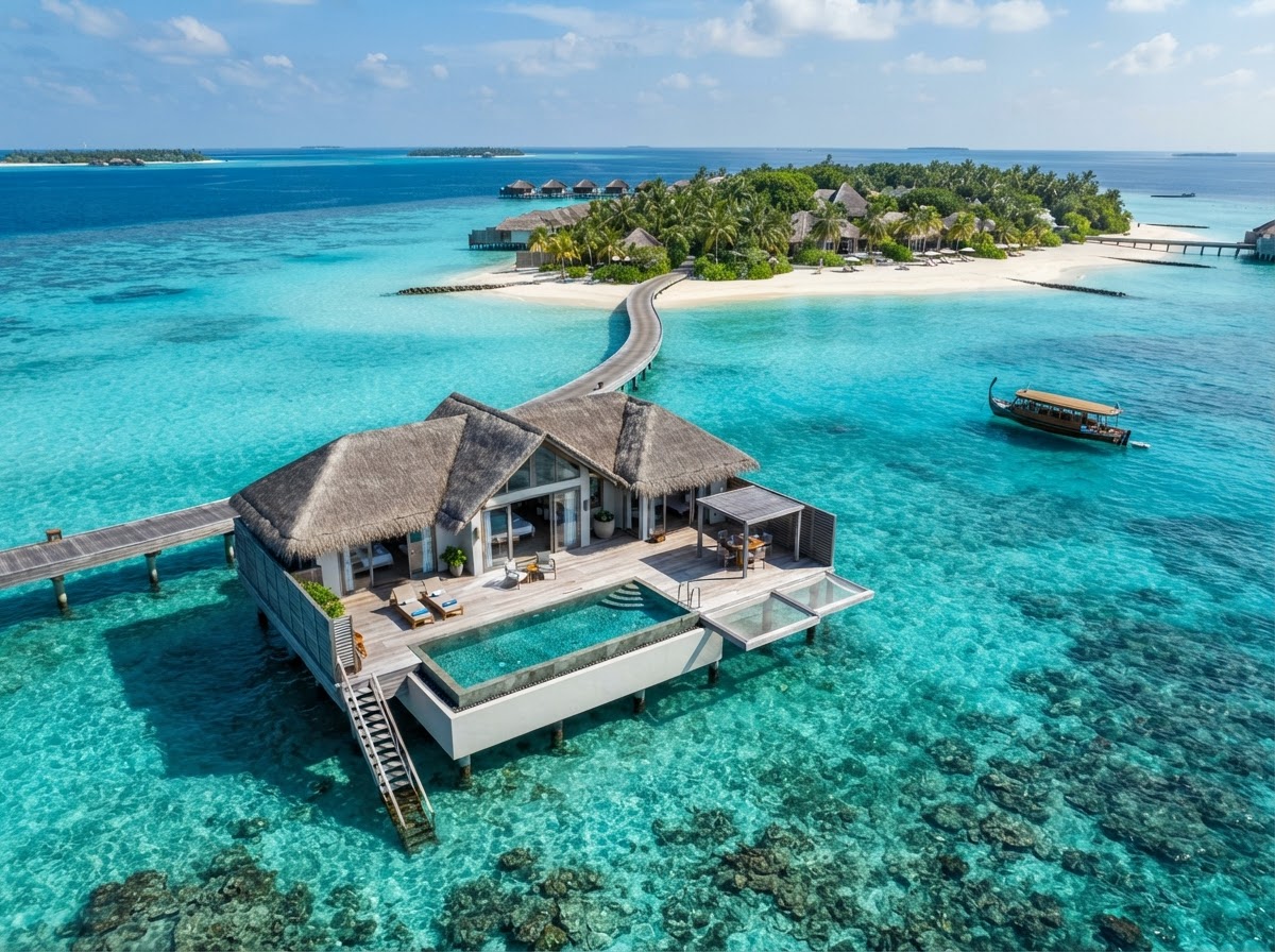 One and Only Reethi Rah Maldives private island overwater wedding — photo 1
