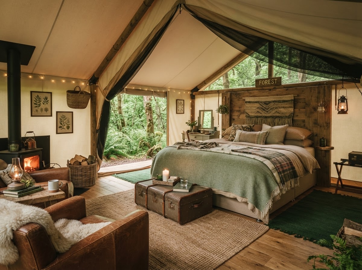 Valleverna Agriglamping luxury tents overlooking Lake Bolsena — photo 2