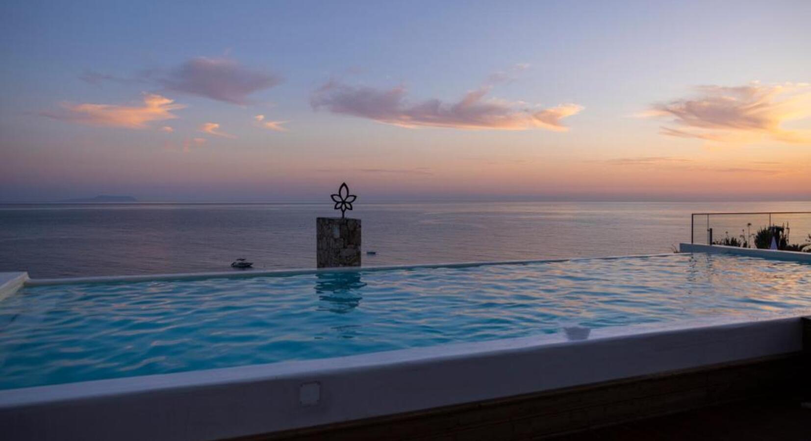 La Brisa Dhërmi rooftop infinity pool oceanfront boutique hotel Albanian Riviera — photo 1