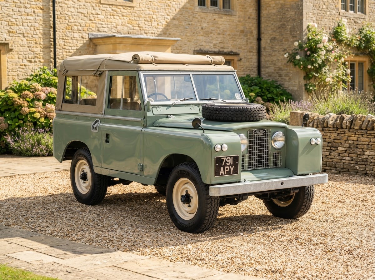 Land Rover Series IIA classic car in Tuscany for weddings and photoshoots — photo 1