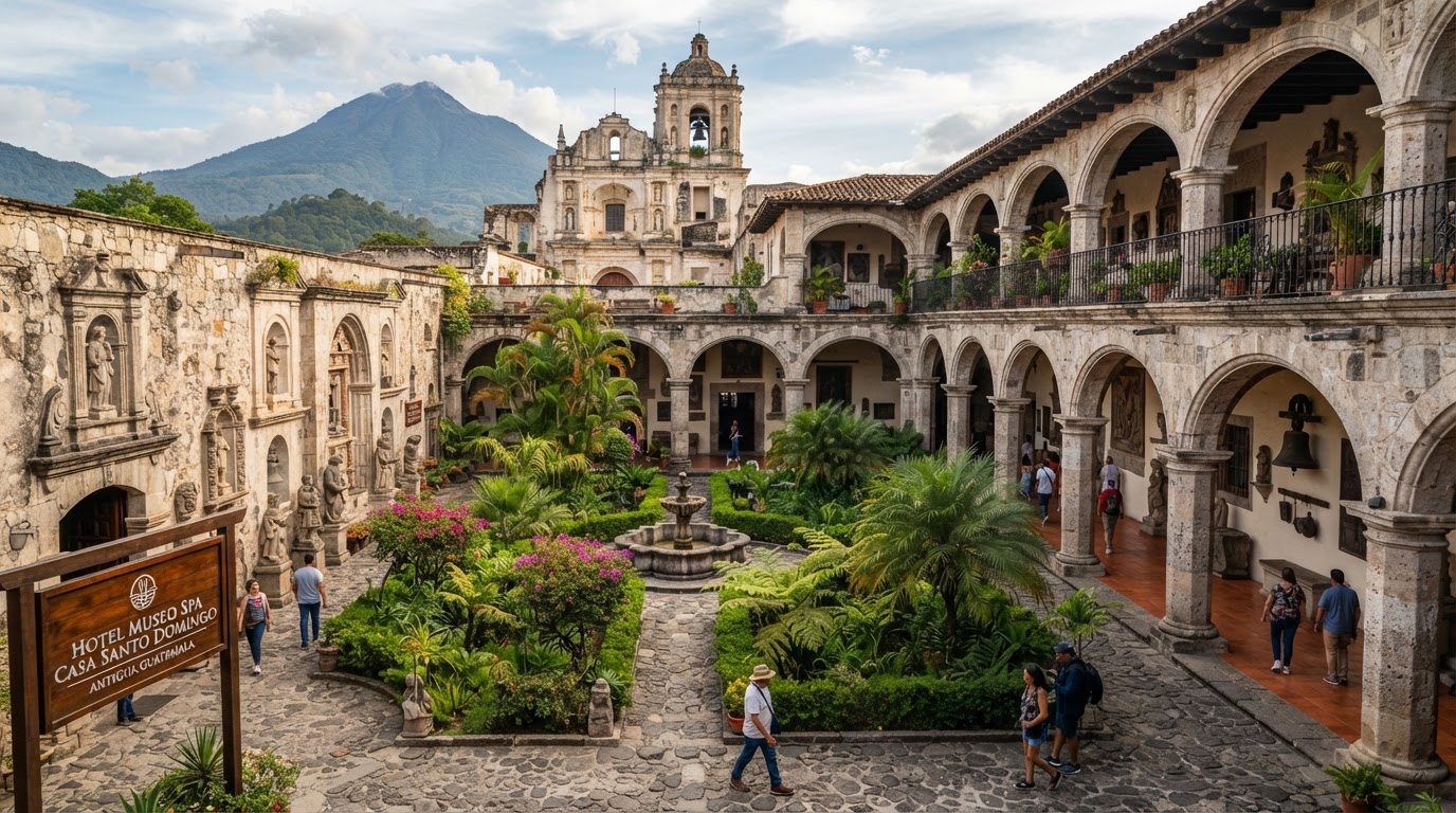 Hotel Museo Spa Casa Santo Domingo restored convent ruins Antigua Guatemala — photo 1