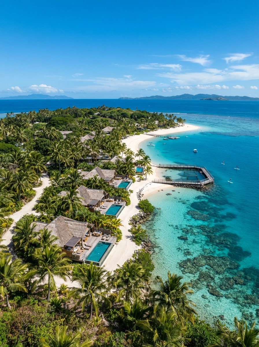 Vomo Island beachfront villa private island Fiji all inclusive — photo 1
