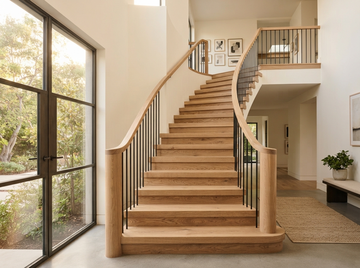 Stair Installation, Sanding & Refinishing — The Great Oak Hardwood Floors