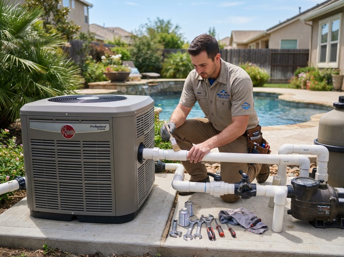 Technicien installation thermopompe piscine Québec et Lévis — UniClim
