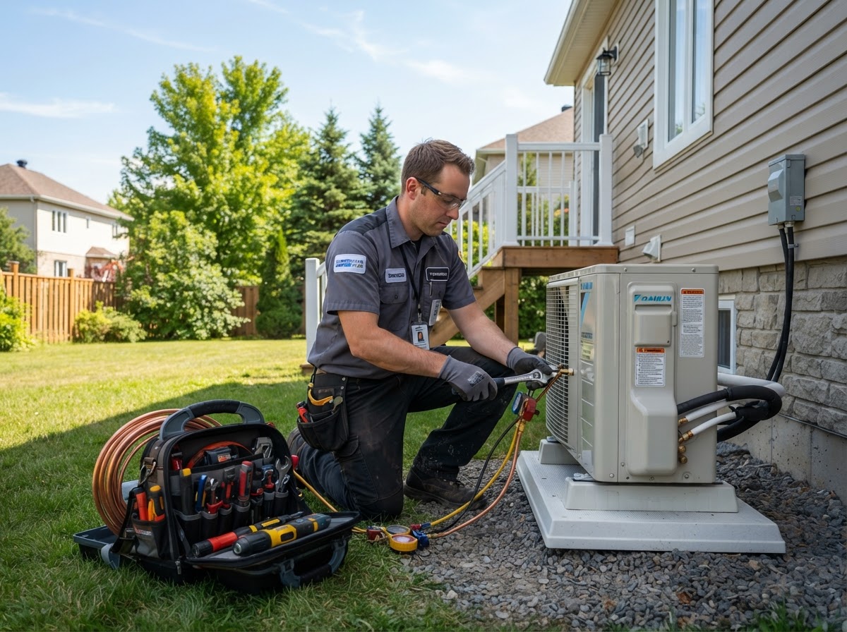 Technicien en installation de thermopompe à Québec et Lévis