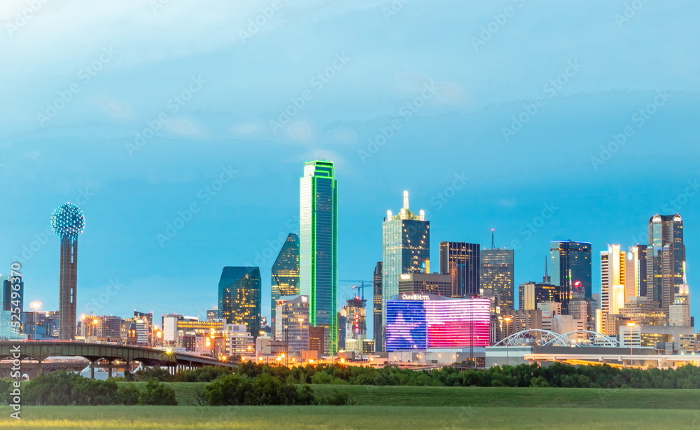 Dallas / Fort Worth Metroplex skyline — same day courier service area