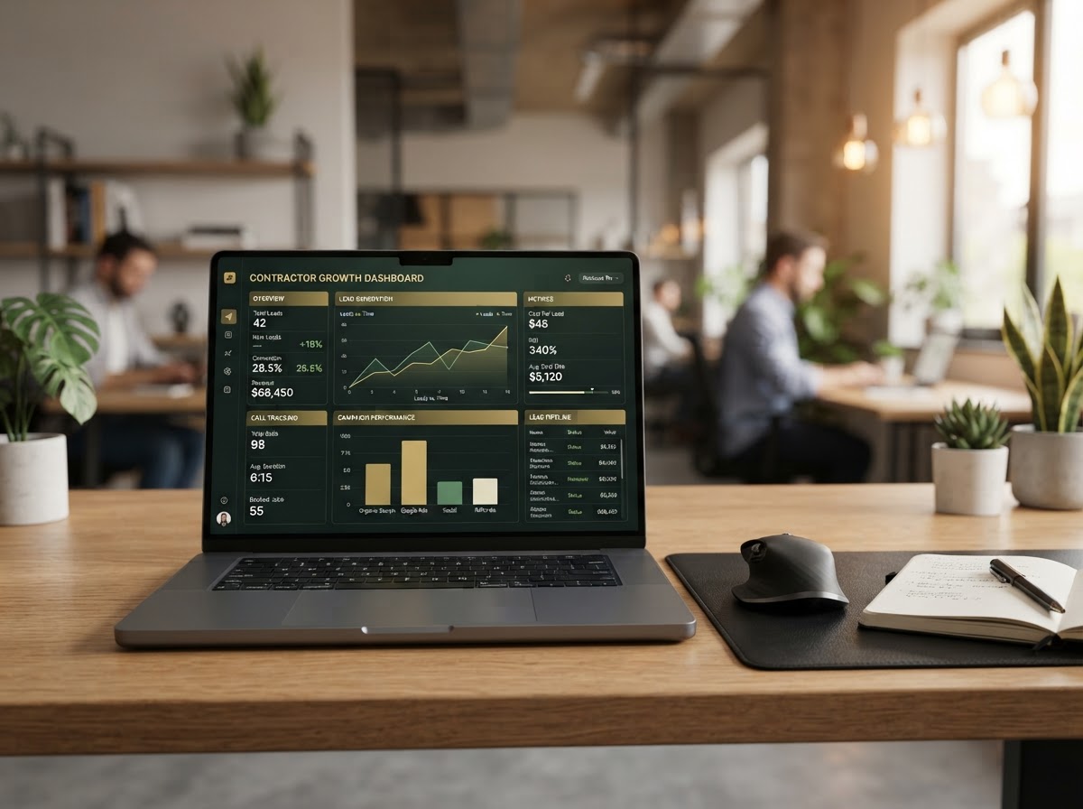 High-converting contractor websites for roofing, plumbing, and HVAC businesses designed by Digitalia Solution