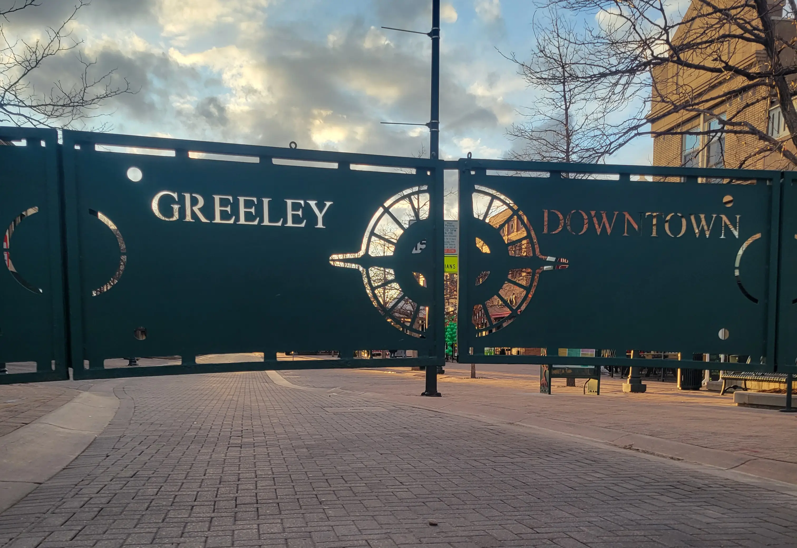 Greeley Downtown landmark gate
