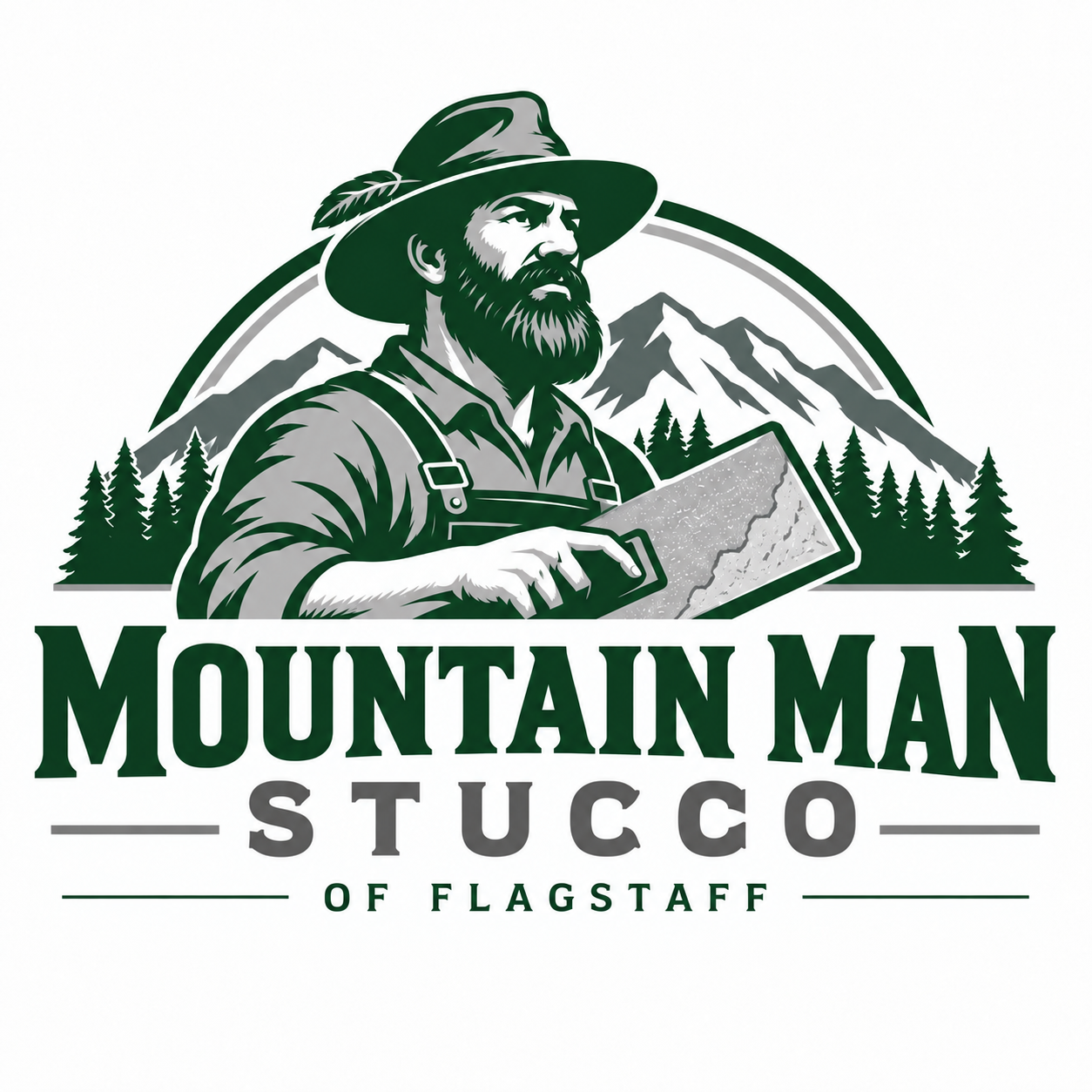 Mountain Man Stucco of Flagstaff Logo
