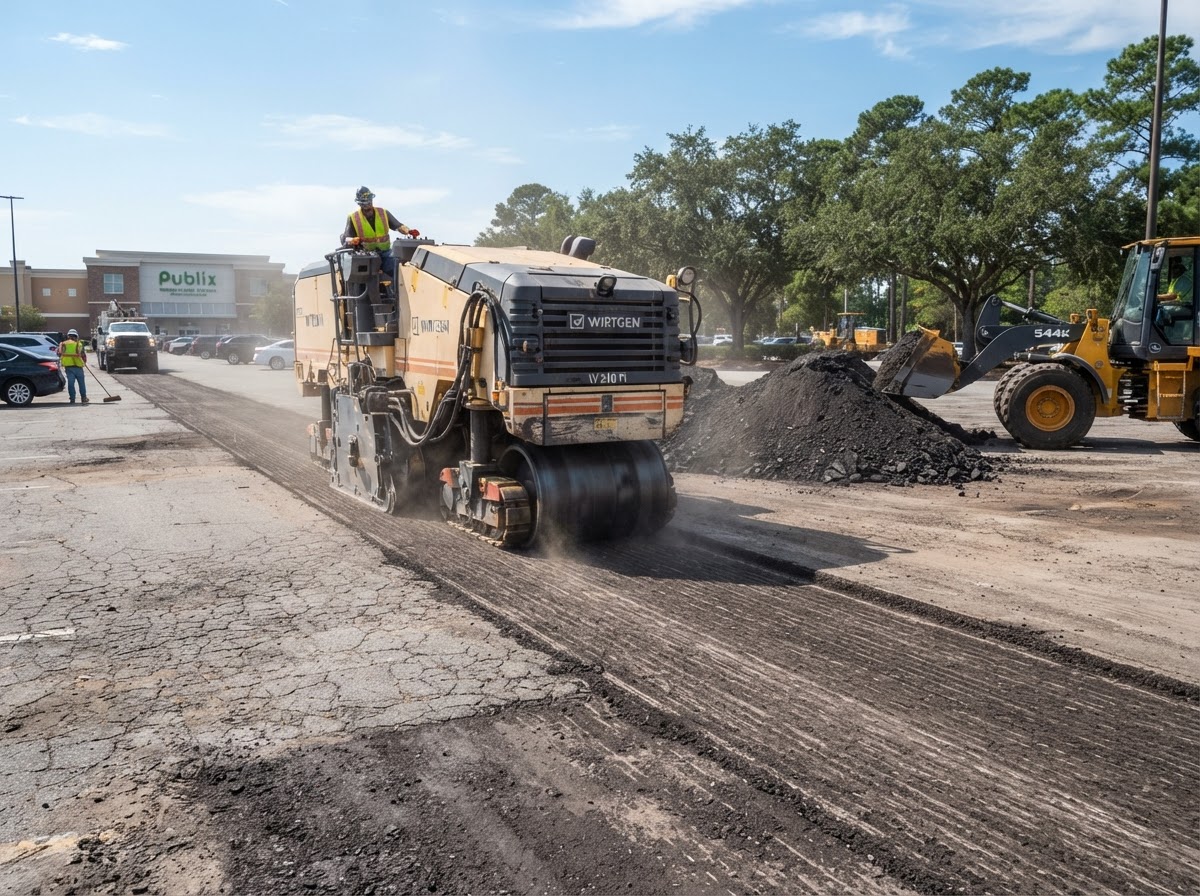Asphalt Milling & Resurfacing — Coastal Plains Sealcoating