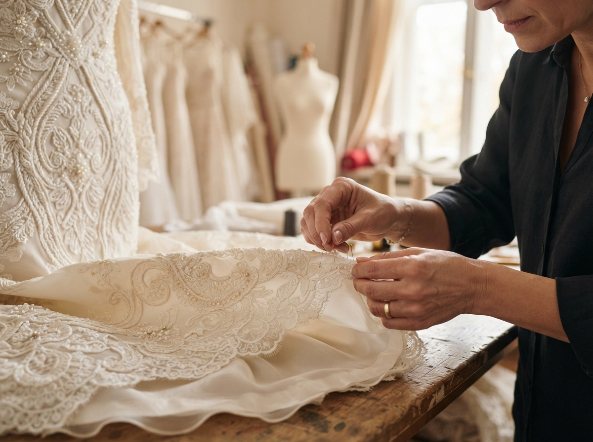 Same-day alterations studio at Yes I Do Bridal Boutique