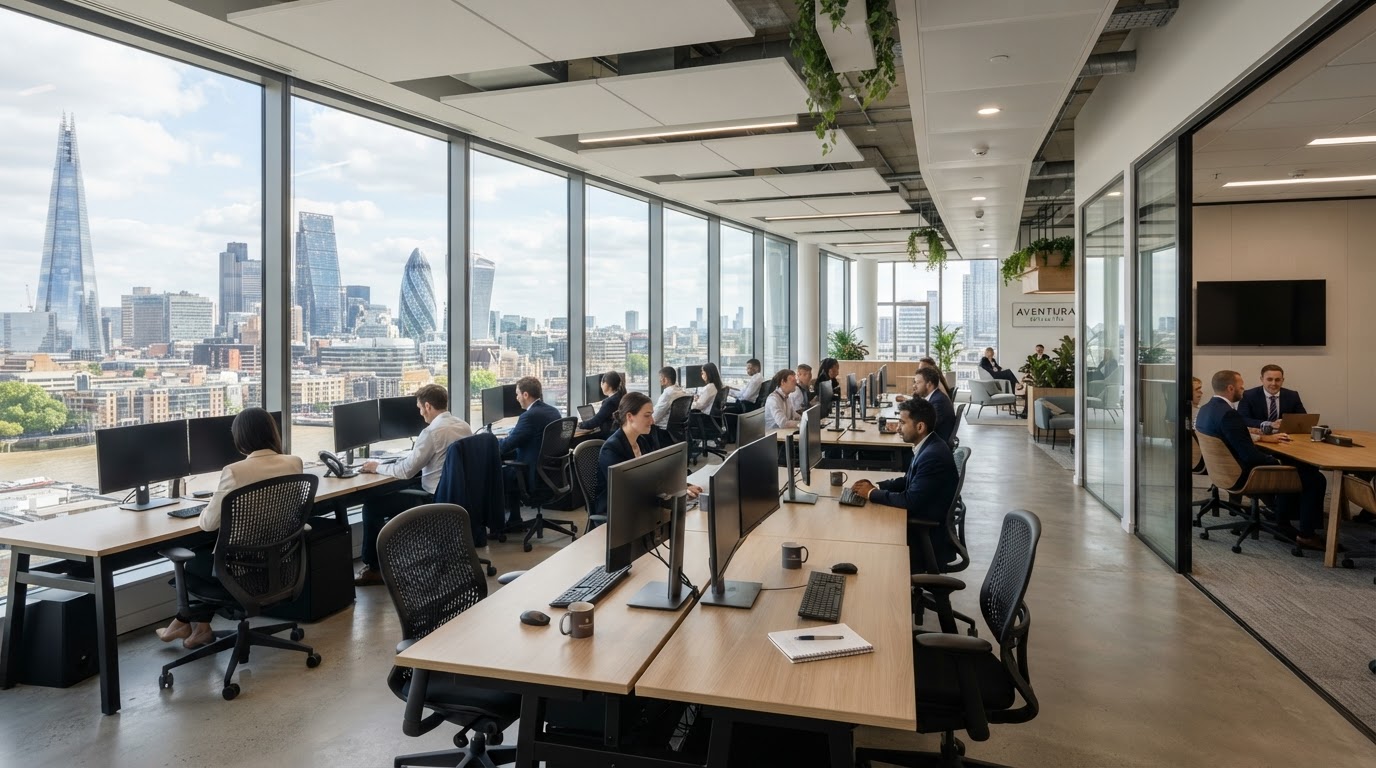 Commercial Offices environment supported by LRMS UK consultancy