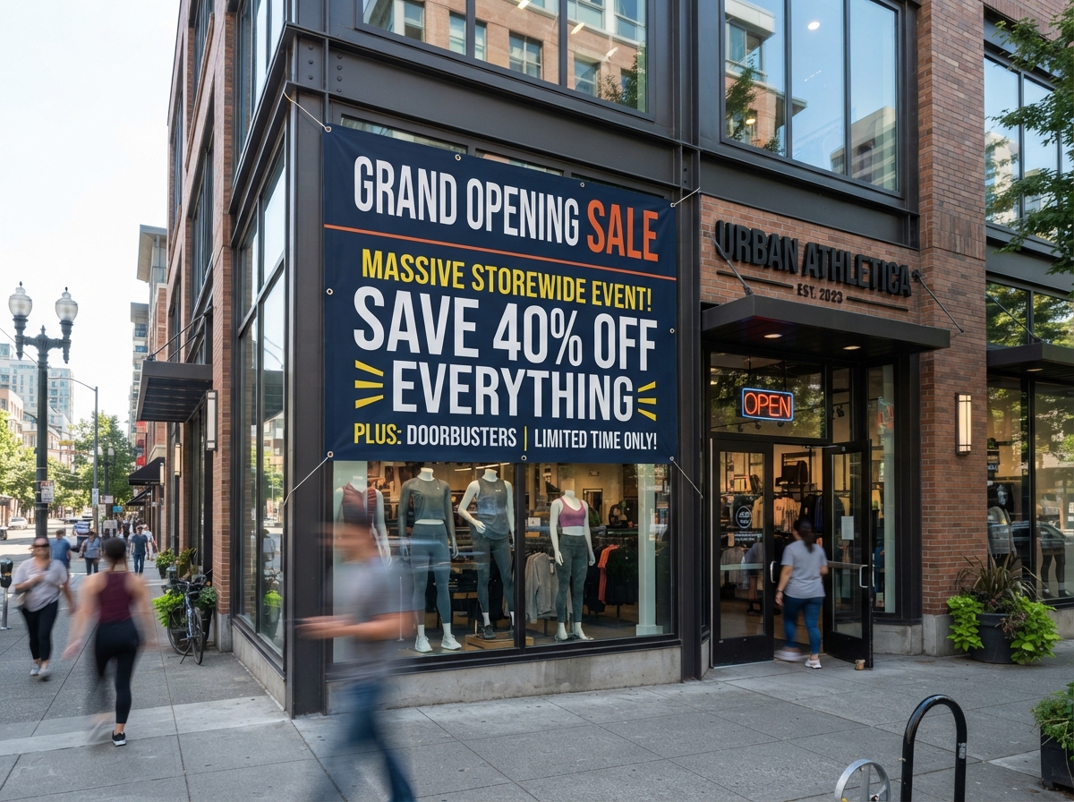 Retail Store Sale & Clearance Outdoor Banner