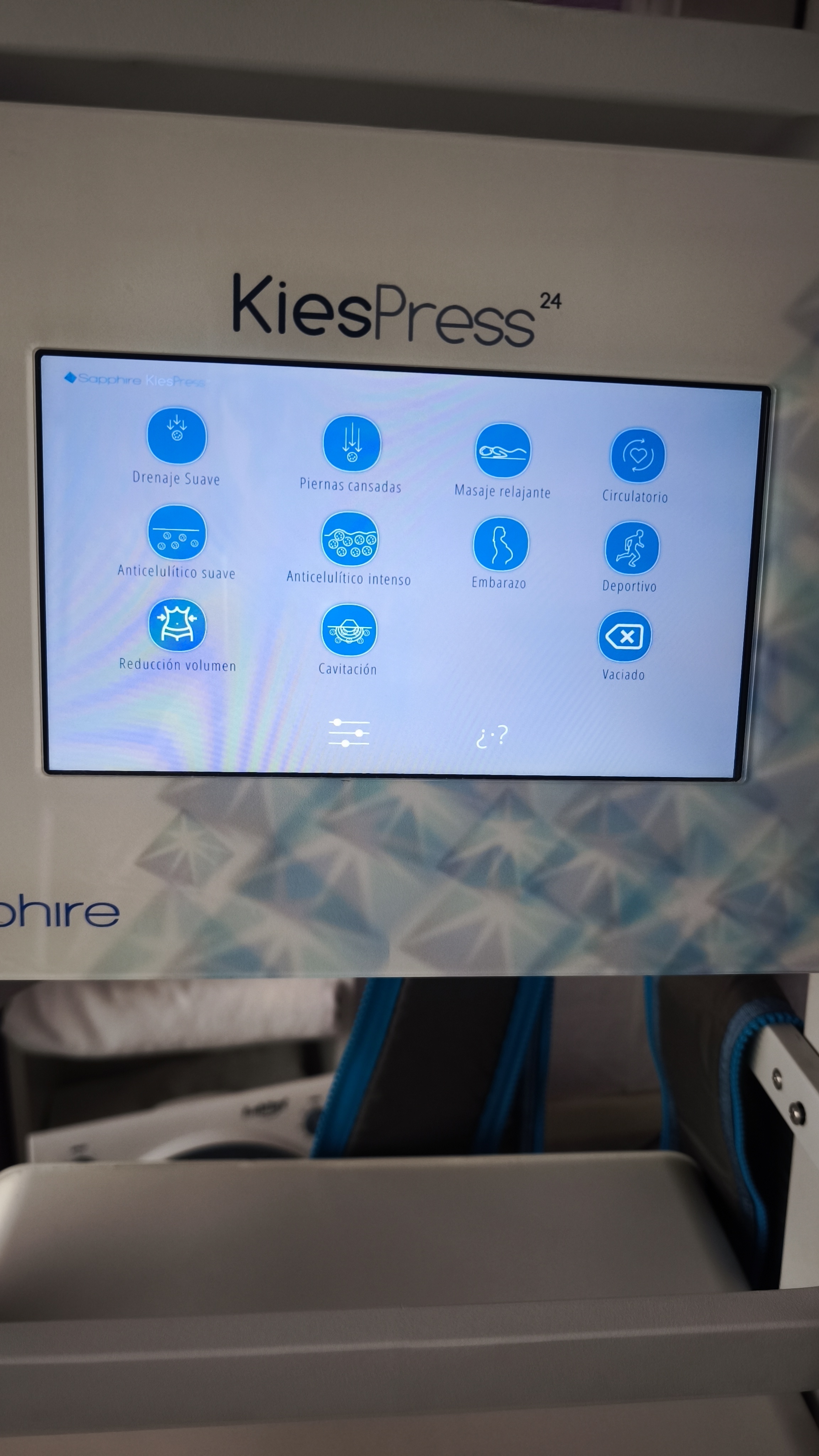Pantalla de programas Sapphire KiesPress 24
