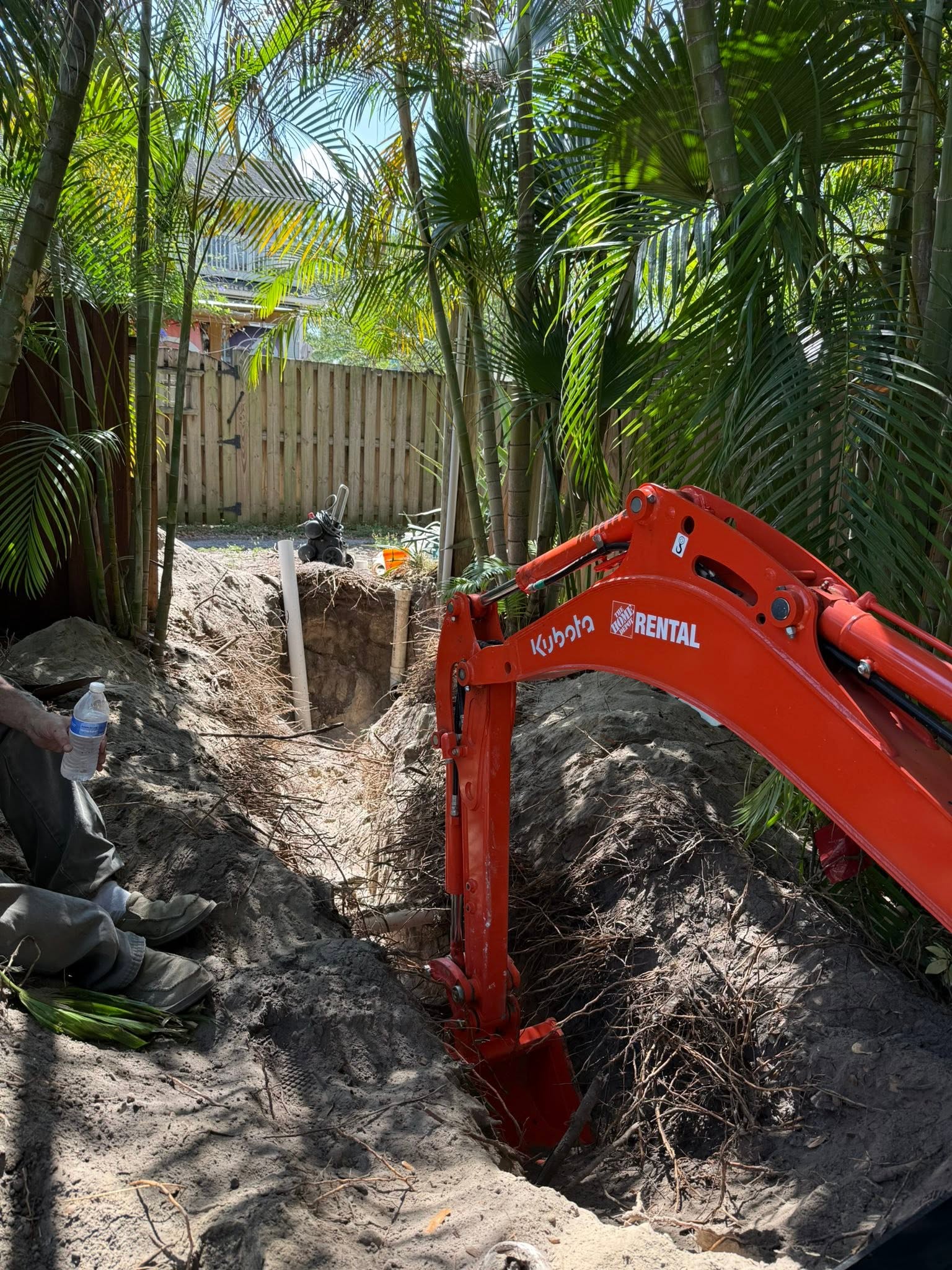 Drain Care LLC sewer line repair and excavation in Corinth, Mississippi