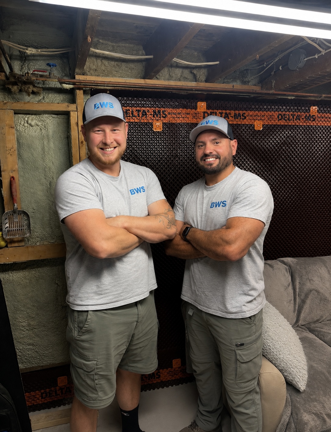 Chris and Mike - BWS Basement Waterproofing Solutions founders and team
