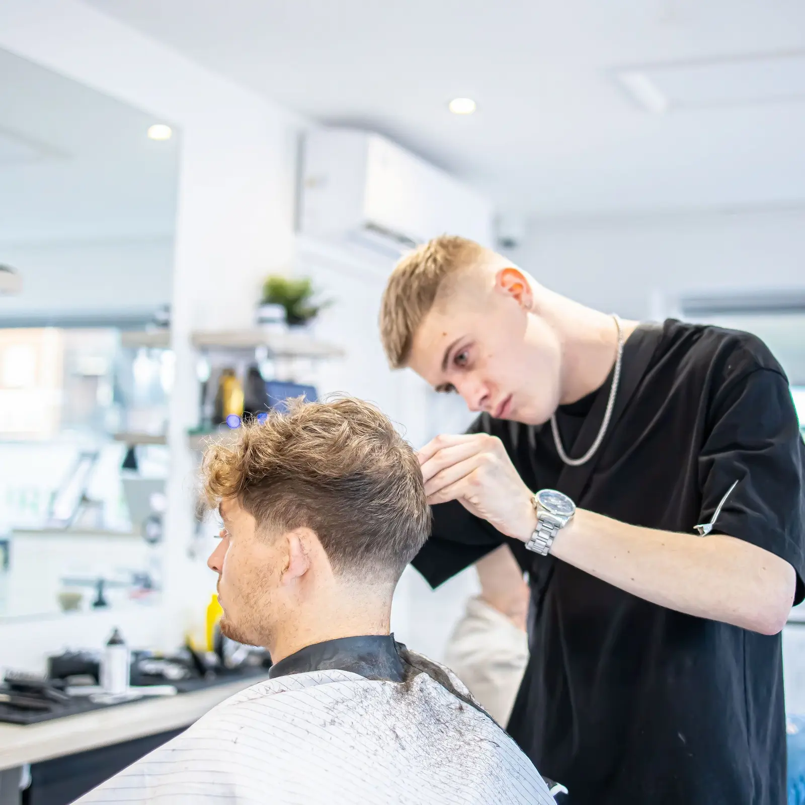 Barbering at Burns Salon