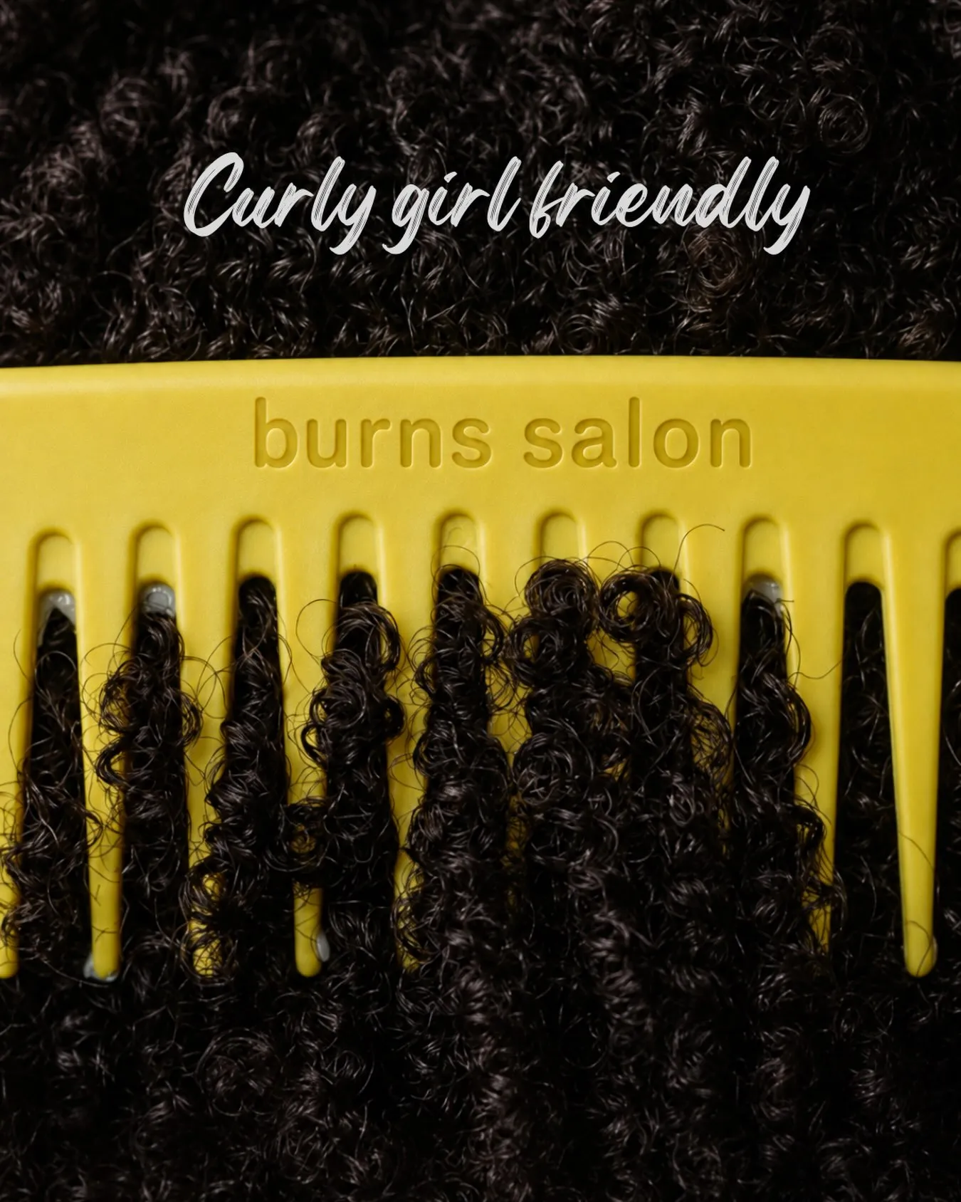 Afro textured hair silk press result at Burns Salon Luton