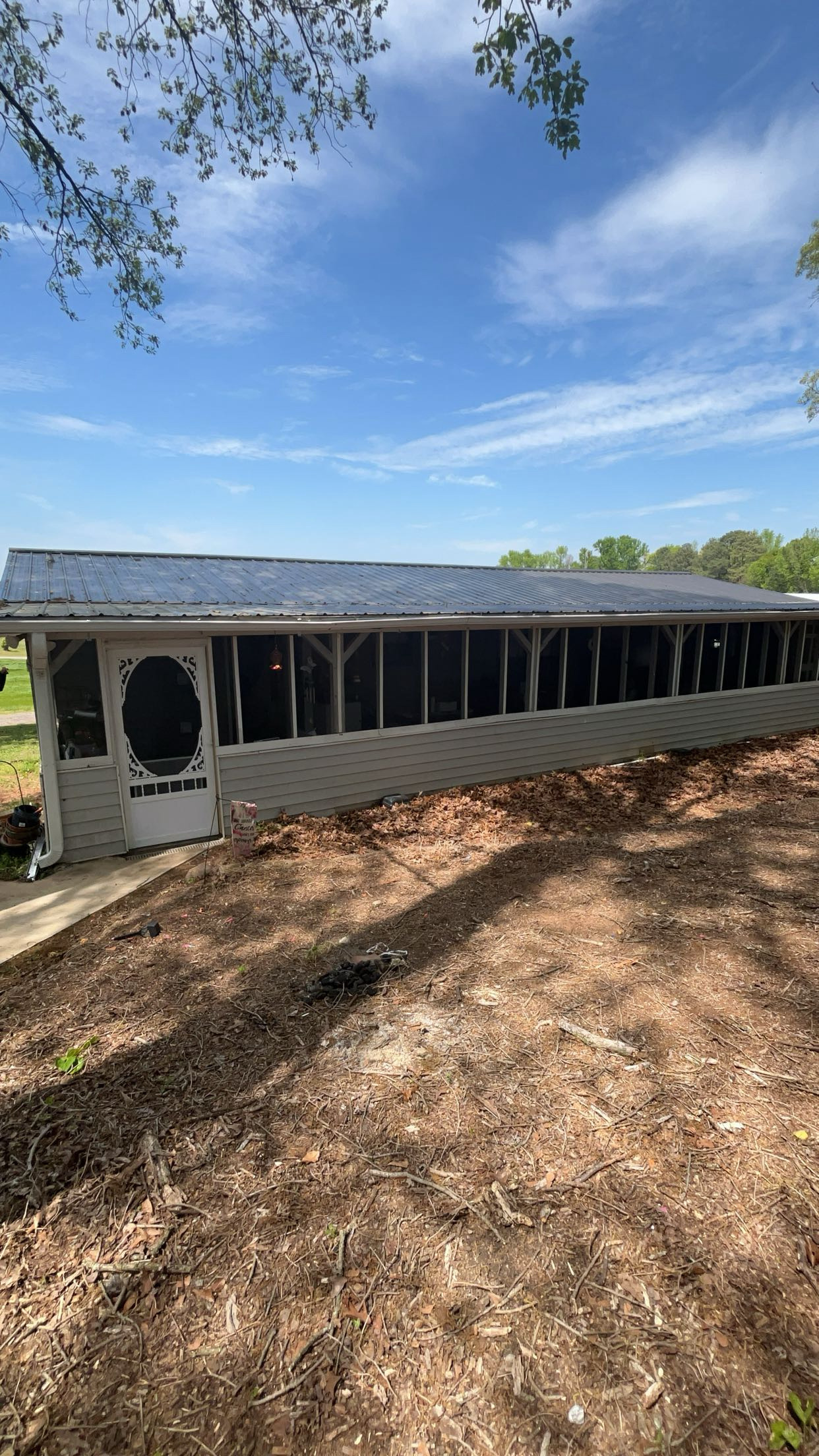Screened porch siding repair and replacement by Limitless Construction Services