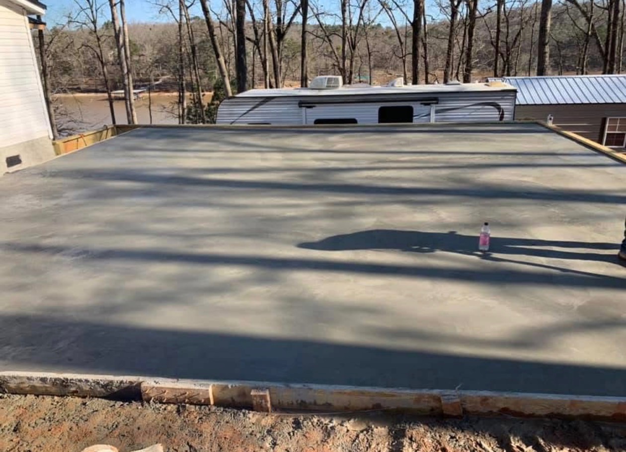 Finished concrete slab surface by Limitless Construction Services
