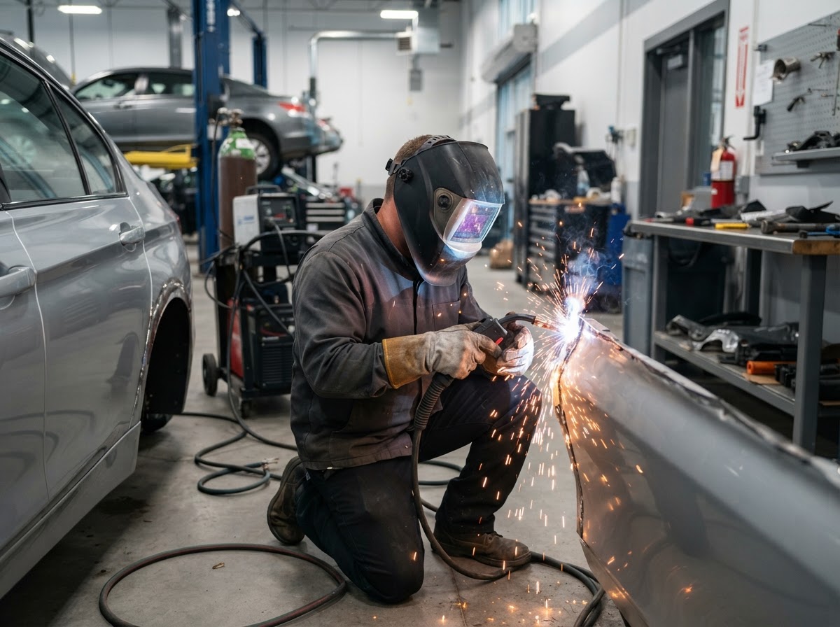 Automotive Welding at AutoShield Collision Center